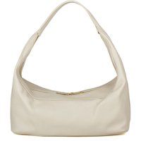Minimalistische Schultertasche aus genarbtem Leder