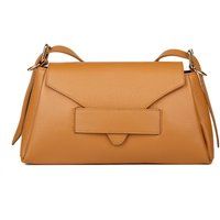 Elegante strukturierte Leder-Schultertasche