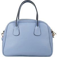 Lederhandtasche in strukturierter Kuppelform