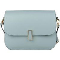 Minimalistische Echtleder-Tasche mit Klappe