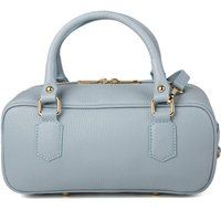 Elegante Satchel-Tasche aus genarbtem Leder