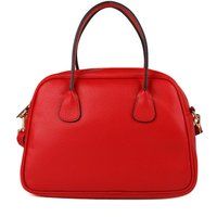 Klassische Satchel aus genarbtem Leder