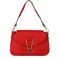 Schultertasche aus strukturiertem Leder