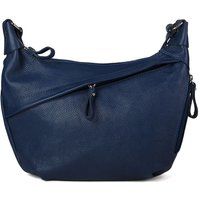 Schultertasche aus genarbtem Leder