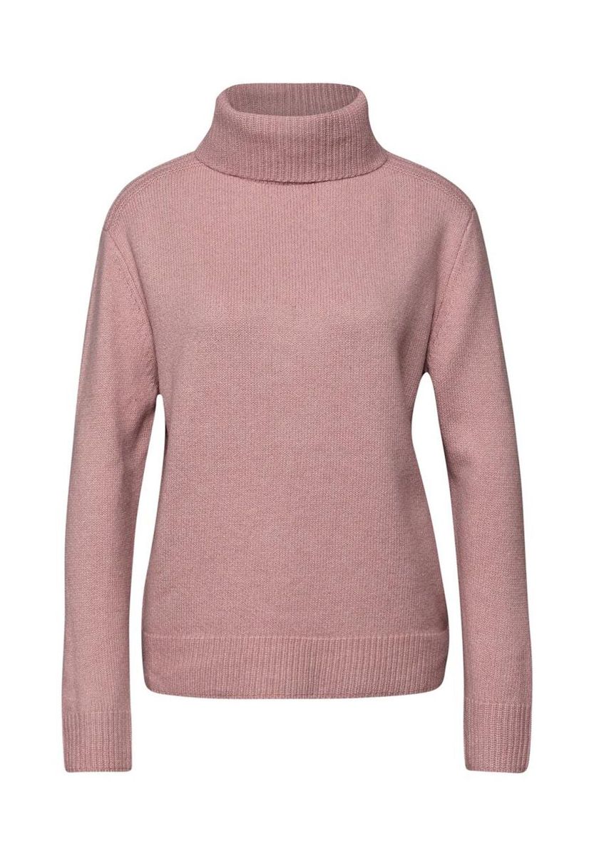 Feinstrick-Rollkragenpullover in entspannter Passform