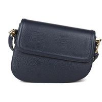 Elegante Satteltasche aus genarbtem Leder