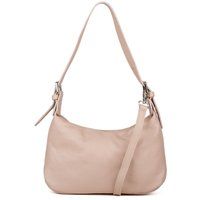 Minimalistische Schultertasche aus genarbtem Leder
