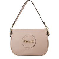 Elegante Leder-Schultertasche mit Horsebit