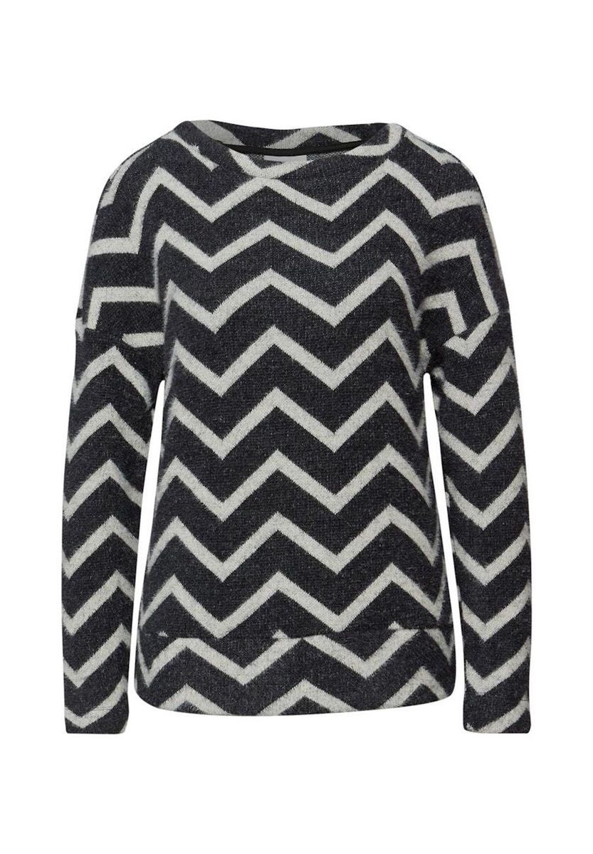 Strickpullover mit Zickzackmuster