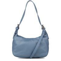 Hobo-Schultertasche aus genarbtem Leder