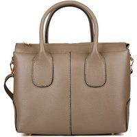 Elegante strukturierte genarbte Henkeltasche