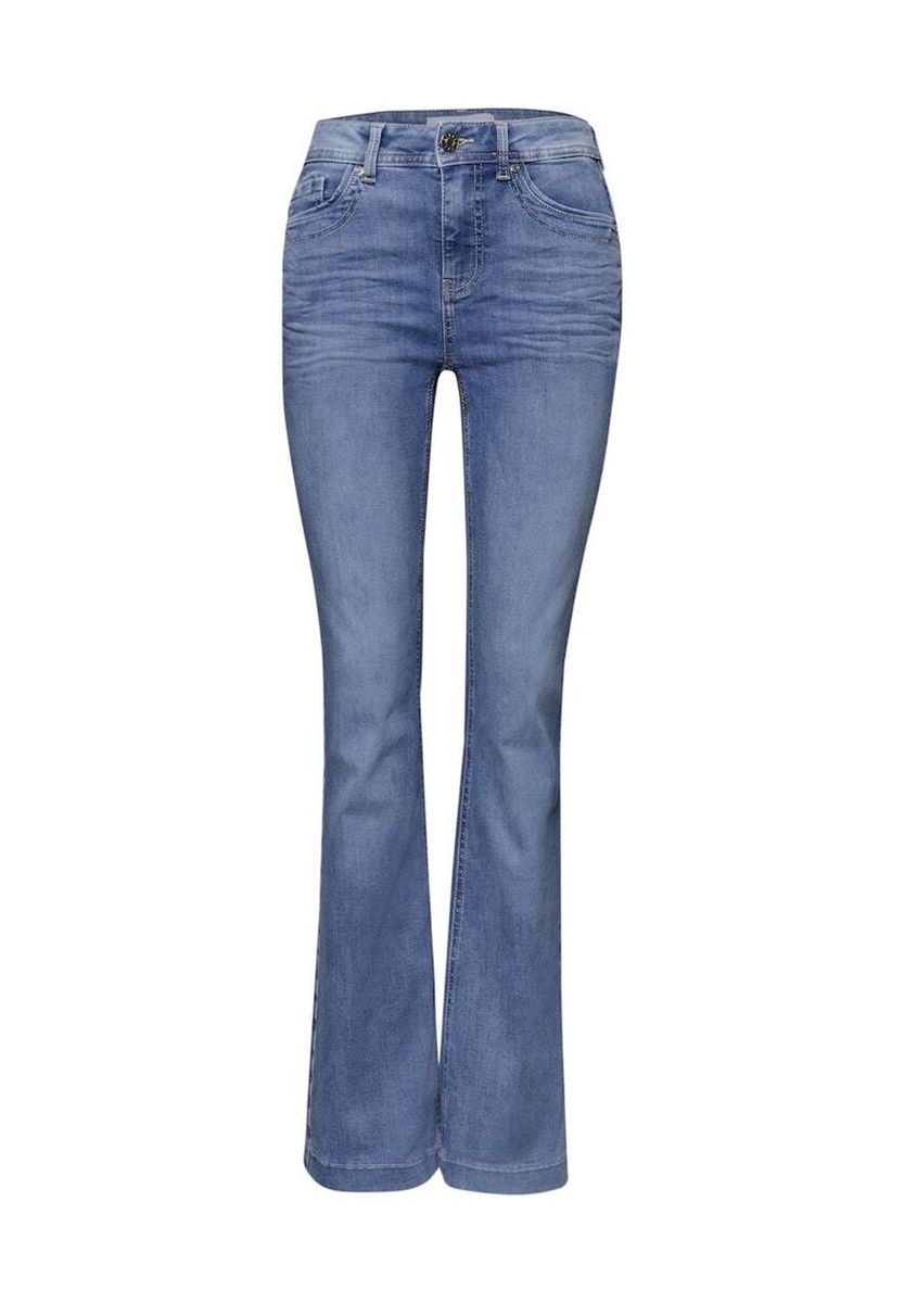 Bootcut High-Waist Jeans aus Denim