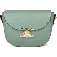 Satteltasche aus genarbtem Leder