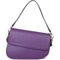 Asymmetrische Schultertasche aus Leder