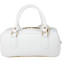 Strukturierte Leder-Henkeltasche