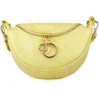 Minimalistische Leder-Halbmondtasche