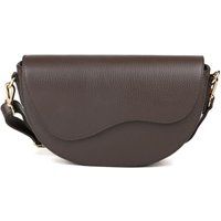 Gekörnte Crossbody-Tasche in Halbmondform