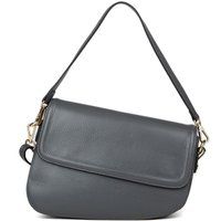 Asymmetrische Leder-Schultertasche