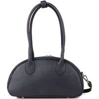 Elegante genarbte Leder-Halbmondtasche