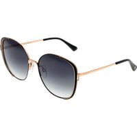 Oversized Schmetterlings-Sonnenbrille mit Farbverlauf