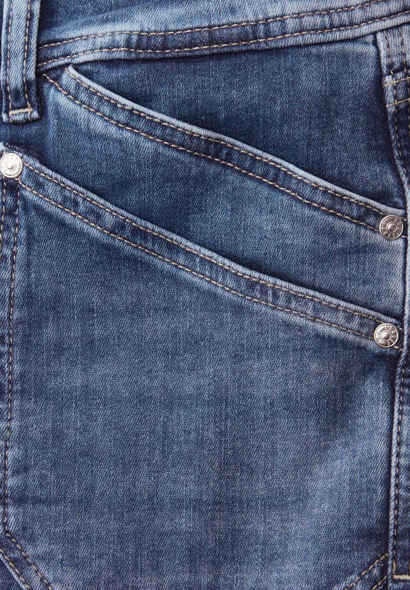 Boyfriend-Fit Cargo Jeans mit mittelhohem Bund