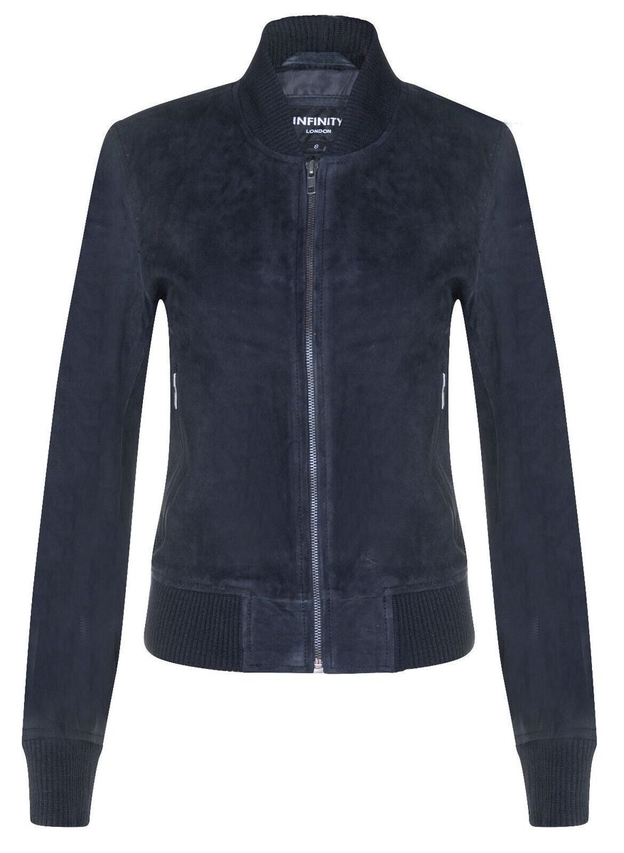 Klassische MA-1 Bomberjacke aus Wildleder