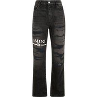 Straight-Leg Jeans mit Destroyed-Details