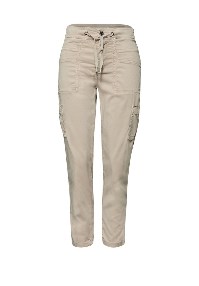Street One Cargohose Bonny, Tunnelzug, für Damen, beige, 36/28