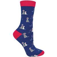 Verspielte Socken mit Hundemuster