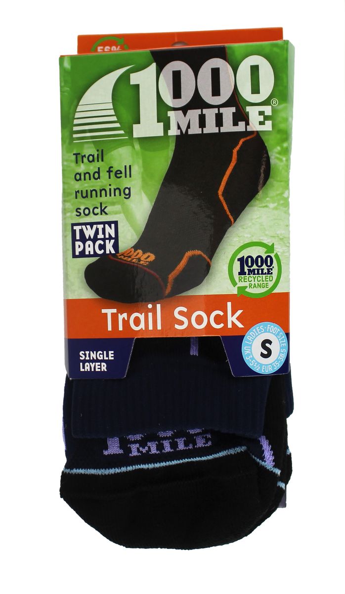 Anatomische einlagige Trailrunning-Socken