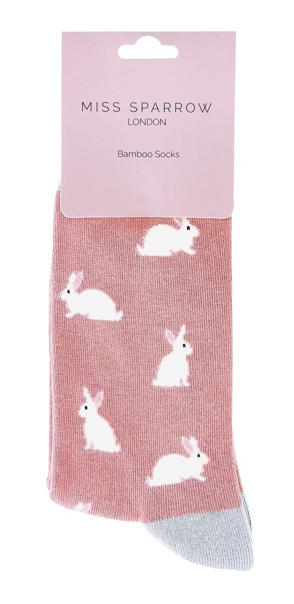 Bambus-Socken mit Hasen-Muster