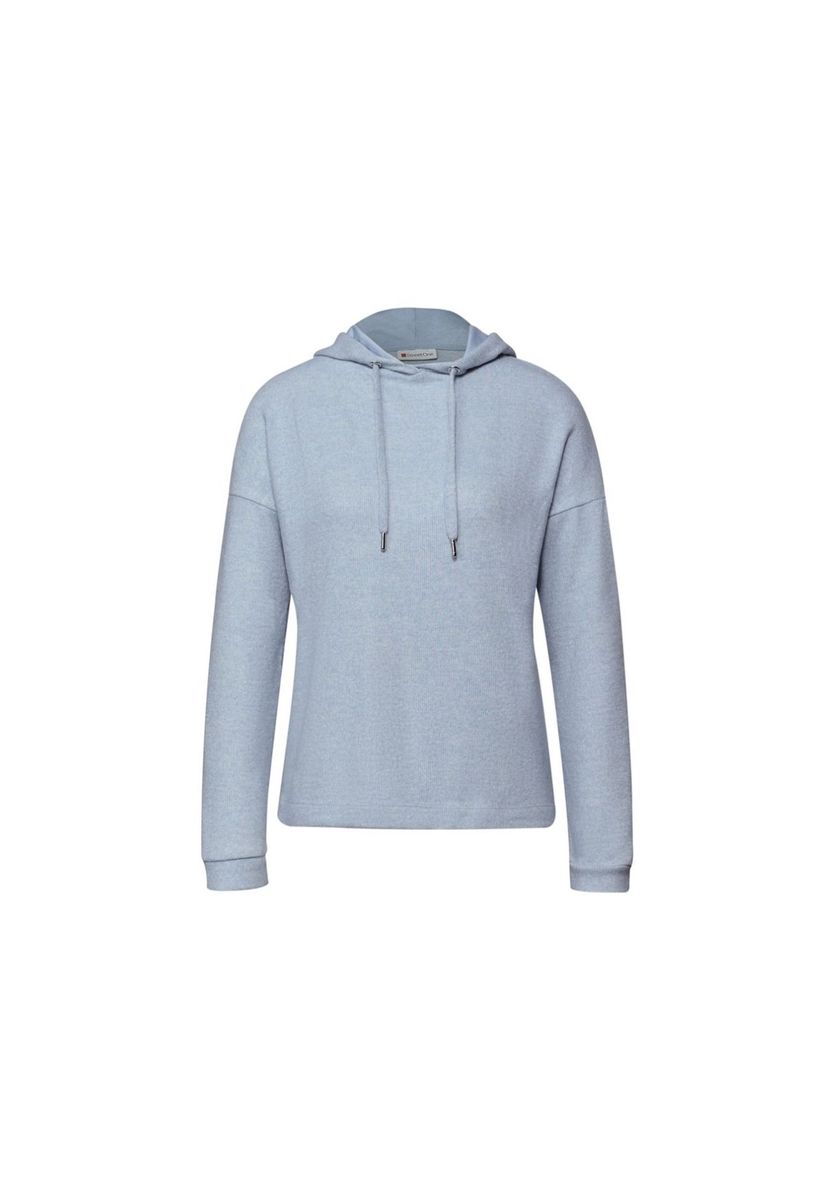 Lässiges Melange Kapuzen-Sweatshirt