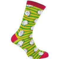 Verspielte Socken mit Schaf-Muster