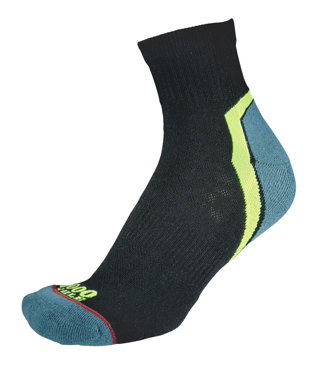 Gepolsterte Performance-Sportsocken in Viertellänge
