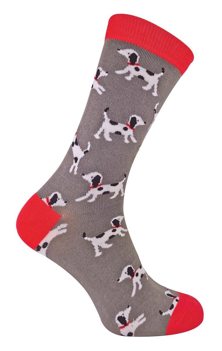 Verspielte Crew-Socken mit Dalmatiner-Motiv