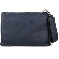 Elegante Clutch aus genarbtem Leder