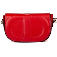 Strukturierte Satteltasche mit Logoprägung