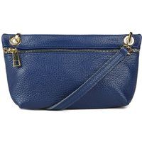 Genarbte Leder-Umhängetasche und Clutch
