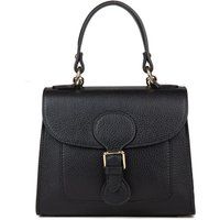 Strukturierte Leder-Henkeltasche