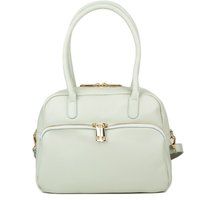 Minimalistische Henkeltasche aus genarbtem Leder