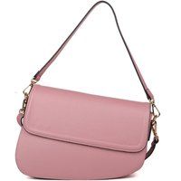 Asymmetrische Satteltasche aus genarbtem Leder