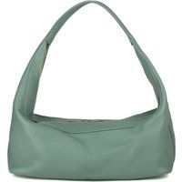 Hobo-Schultertasche aus genarbtem Leder