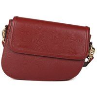 Strukturierte Leder-Satteltasche