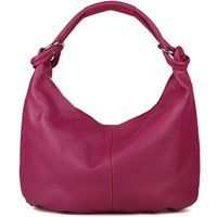 Lässige Hobo-Tasche aus genarbtem Leder