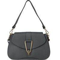 Elegante genarbte Leder-Schultertasche
