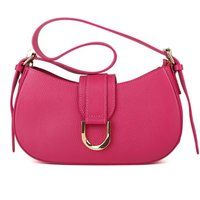 Elegante Halbmond-Schultertasche aus Leder