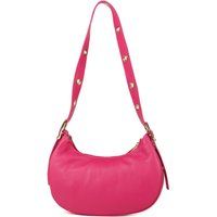 Sichelförmige Leder-Schultertasche