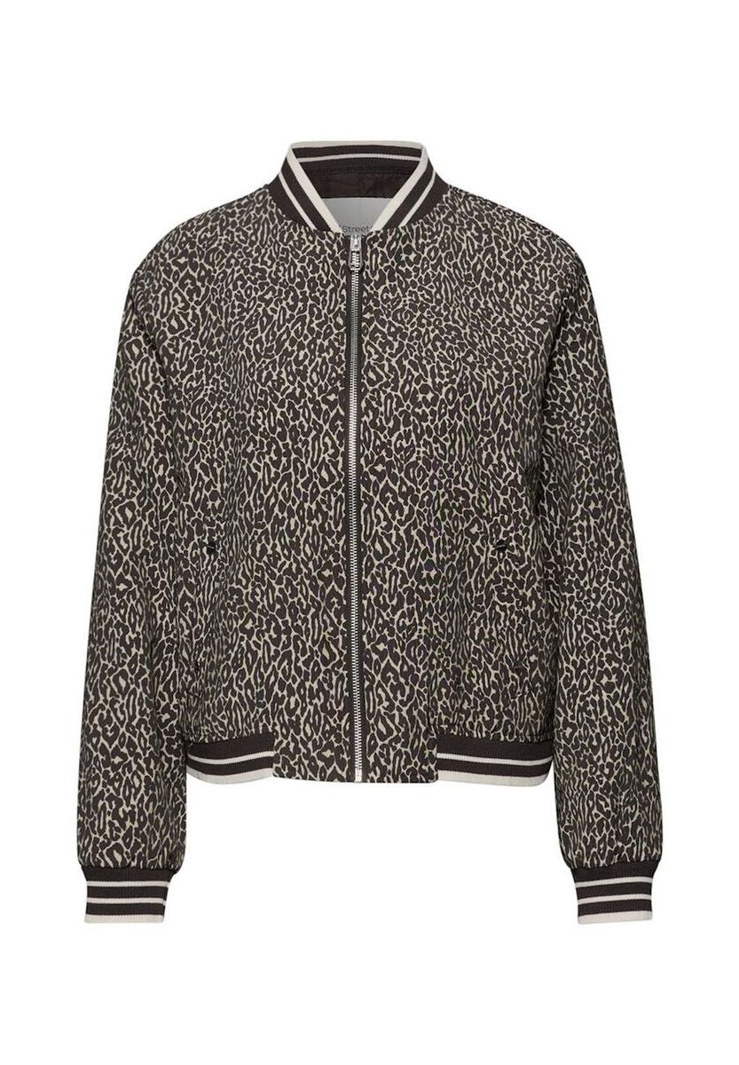 Leichtgewichtige Blousonjacke mit Leopardenmuster