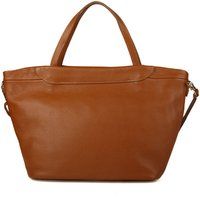 Bucket-Tasche aus genarbtem Leder