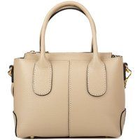 Strukturierte Satchel-Tasche aus Kalbsleder